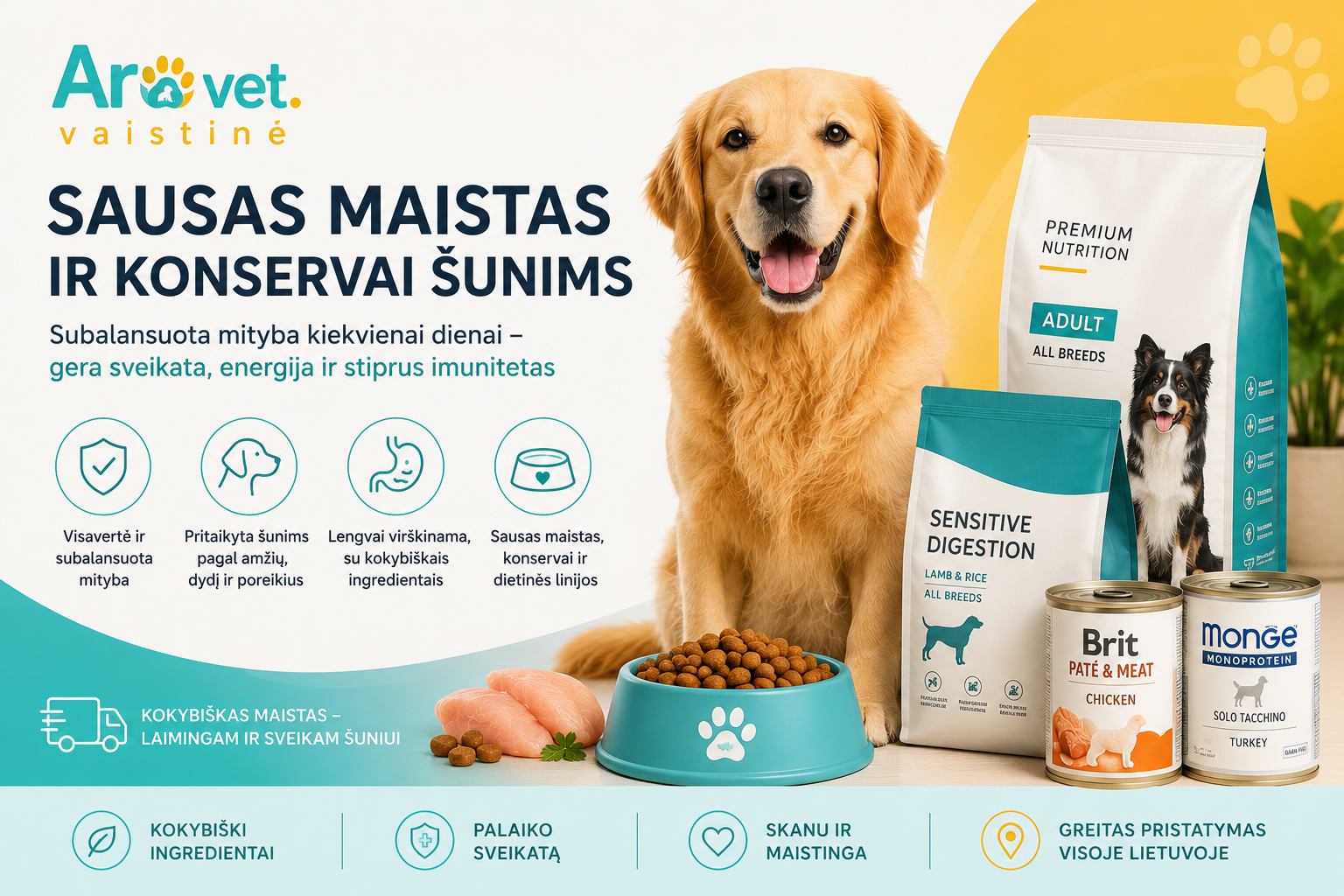 Sausas maistas ir konservai