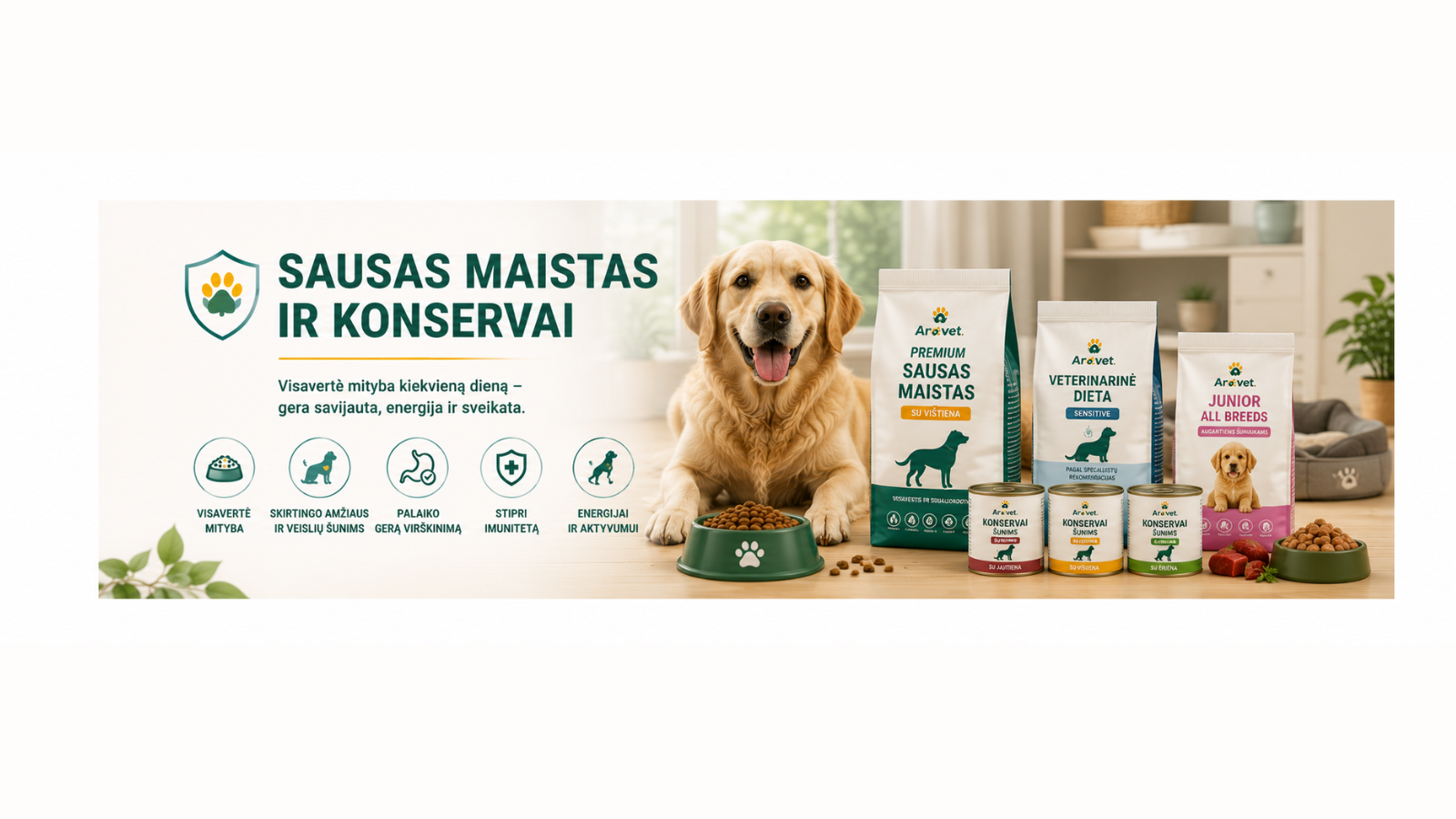 Sausas maistas ir konservai