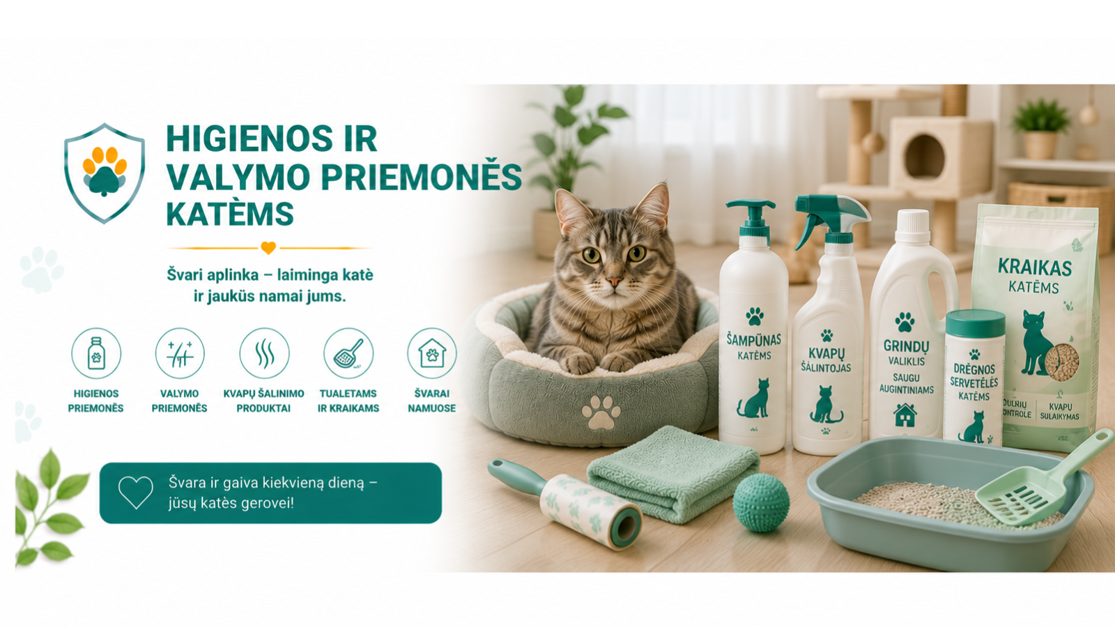 Higienos ir valymo priemonės