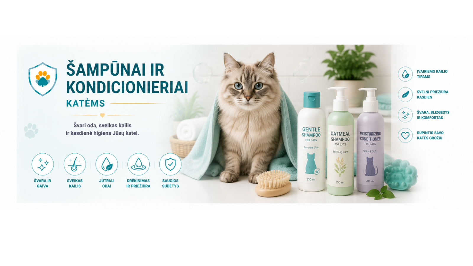 Šampūnai ir kondicionieriai