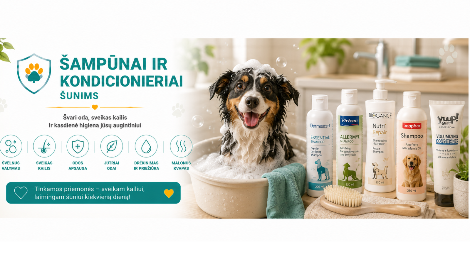 Šampūnai ir kondicionieriai
