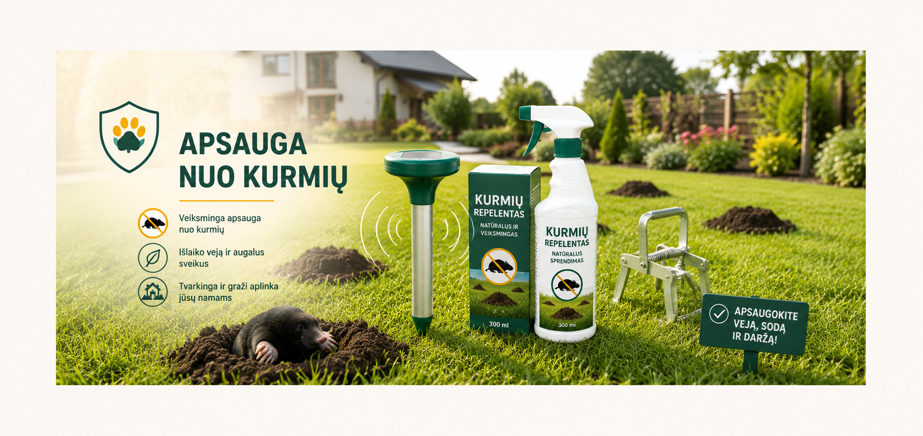 Apsauga nuo kurmių