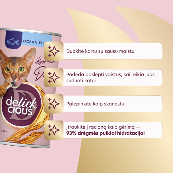 Delickcious™ gėrimas su vandenyno žuvim