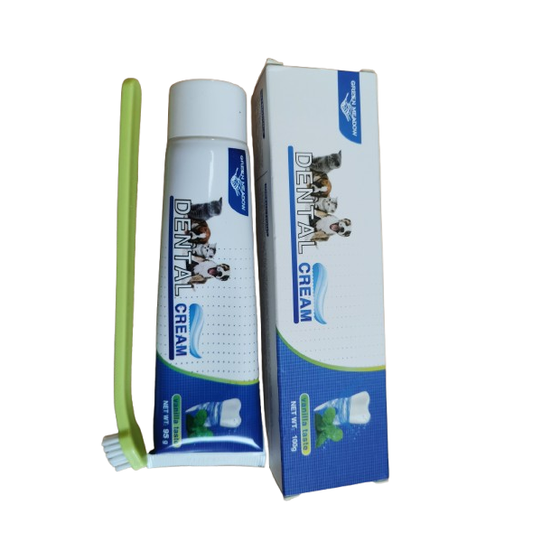 Dantų pasta GREEN MEADOW vanilės skonio 100g su dantų šepetėliu