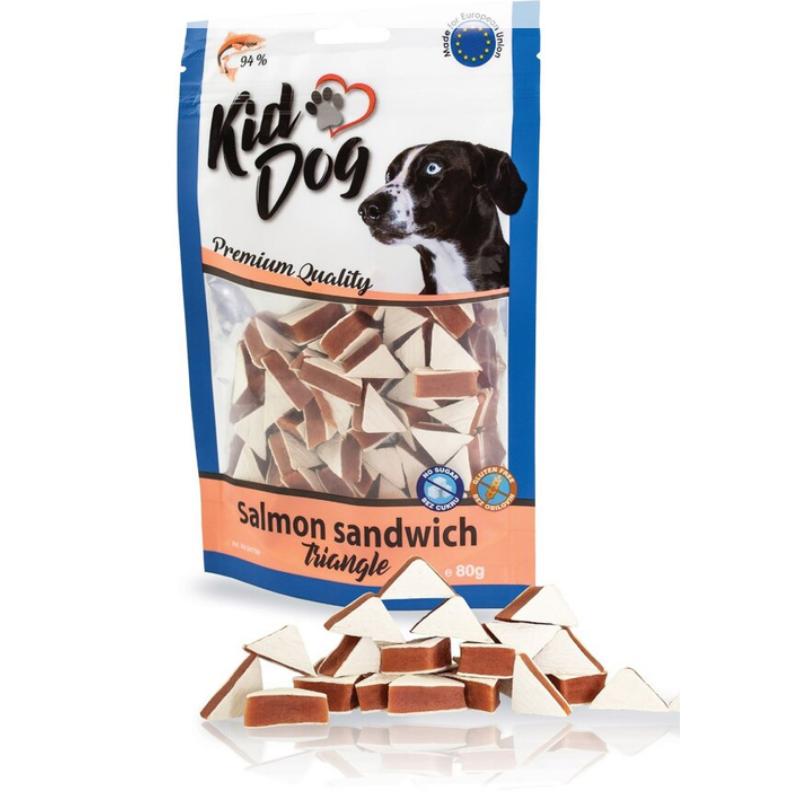 KIDDOG Sandwich lašišos su menke sumuštinukai 80g