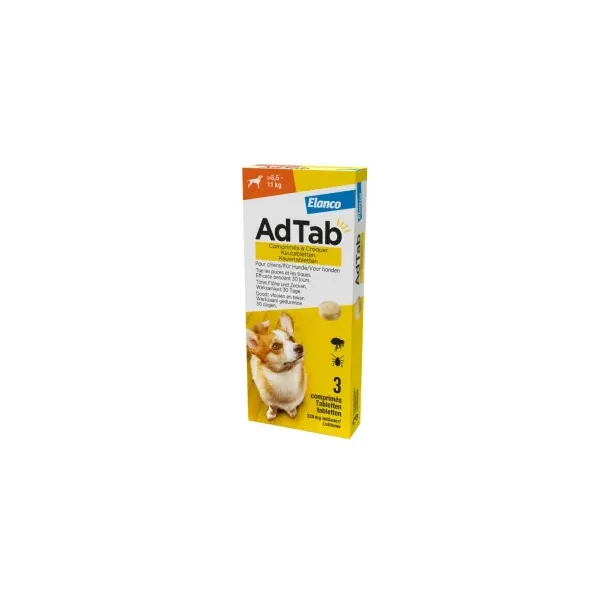 AdTab 5,5-11kg kramtomosios tabletė šunims N1