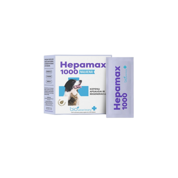 bioVETERINARY Hepamax (kepenys) 1000, N28 šunims ir katėms