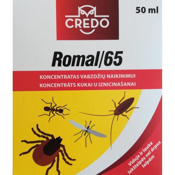 Insekticidas ROMAL 65 nuo vabzdžių (koncentratas) 50ml