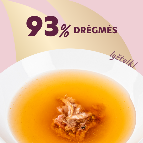 Delickcious™ gėrimas su vištiena. Maisto papildas katėms, 0,14 kg