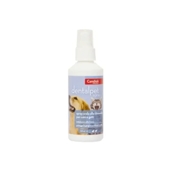 Candioli DentalPet burnos purškalas su chlorheksidinu, šunims ir katėms, 125 ml