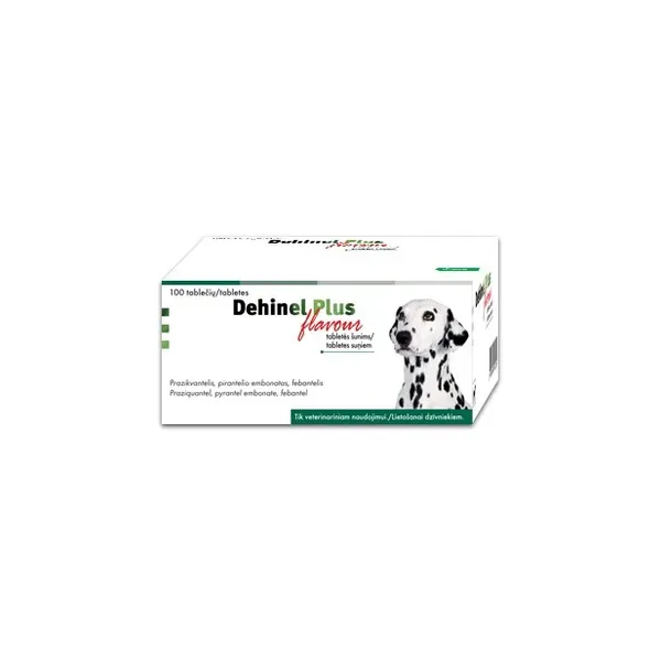 Dehinel Plus Flavour tabletės šunims 10kg svorio