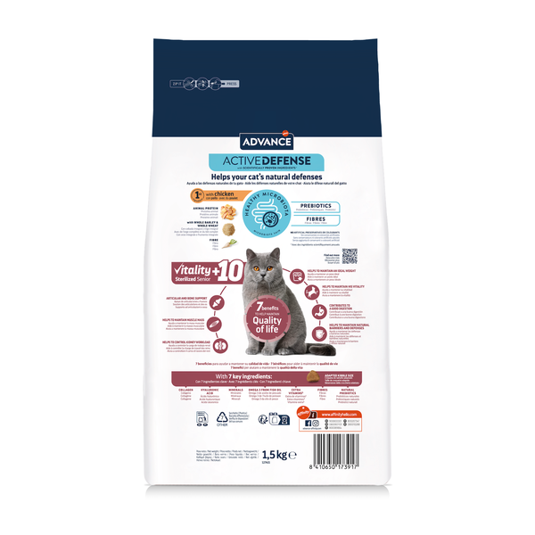 ADVANCE Sterilized senior +10m 1.5kg