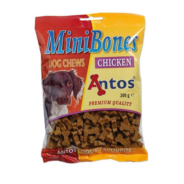 ANTOS Mini Bones Chicken maži kauliukai su vištiena 200g