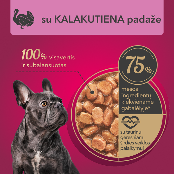 My Love Visavertis konservuotas pašaras suaugusiems šunims su kalakutiena