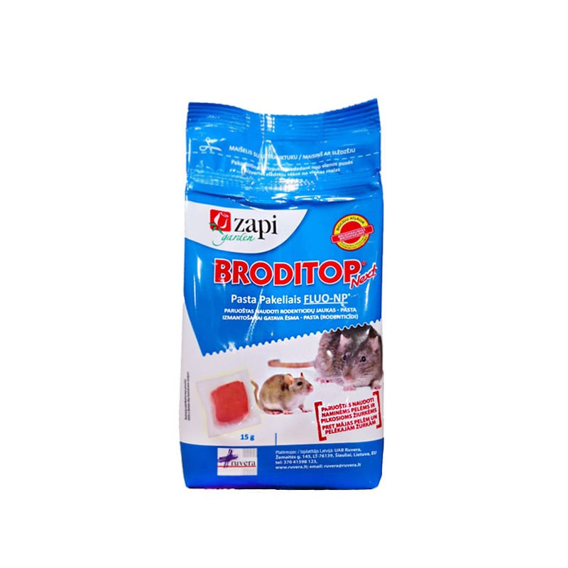 Graužikų nuodai BRODITOP Next pasta 10x15g