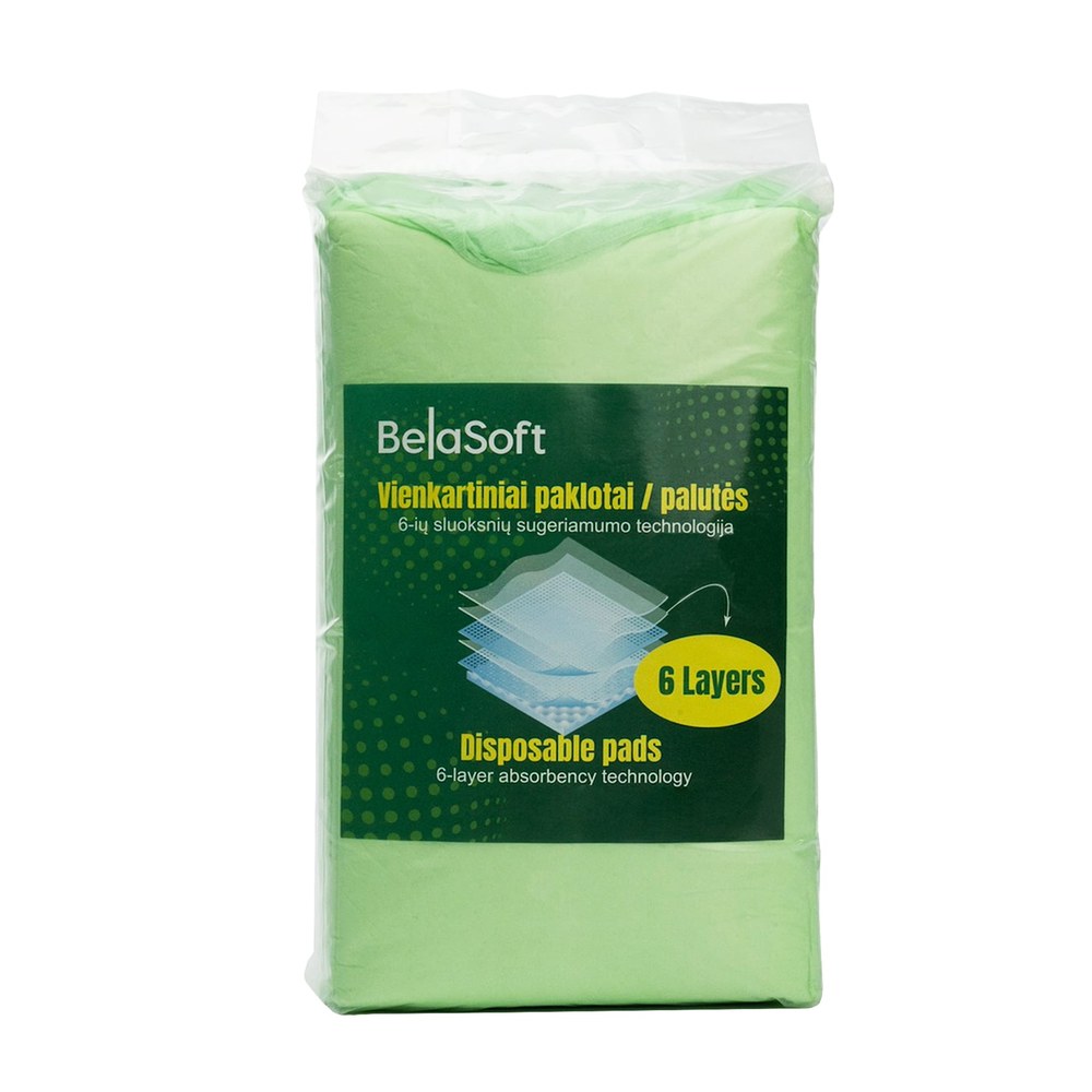 BelaSoft vienkartinės palos šunims, XL dydis, 60×90 cm, 20 vnt
