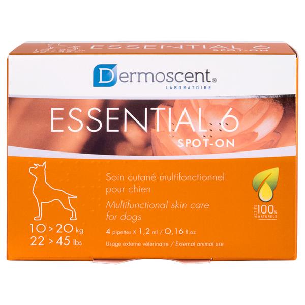 Dermoscent Essential 6 – lašai šunų odos ir kailio būklei gerinti 10-20kg 1,2ml N4