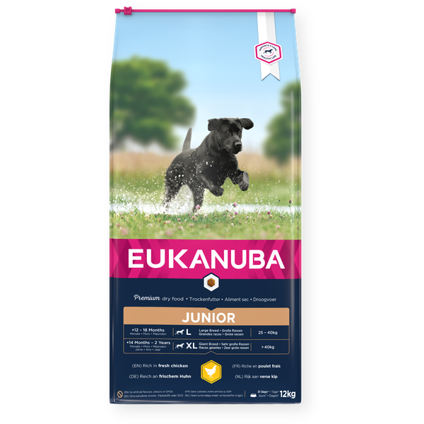 EUKANUBA didelių veislių jauniems šunims 15kg