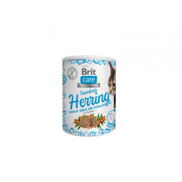 Brit Care Cat skanėstas Superfruits Herring (silkė)100 g