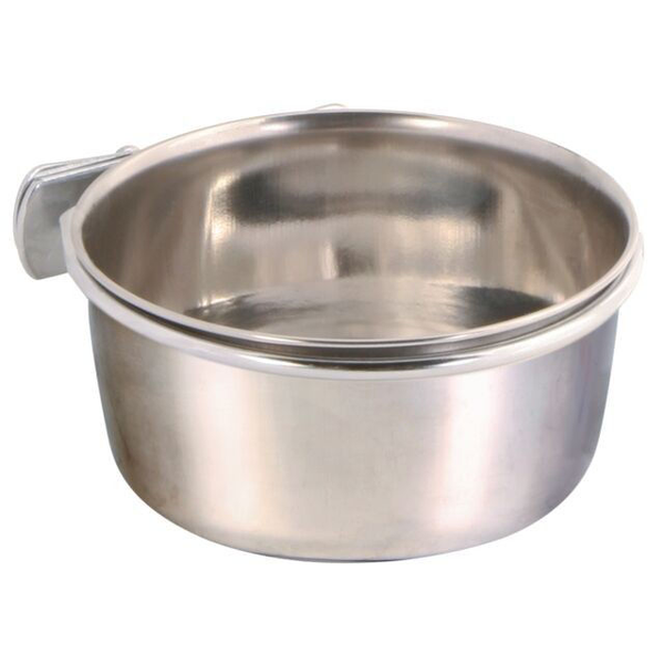 TRIXIE Dubenėlis paukščiams, nerūd. plienas su laikikliu 300 ml/9cm