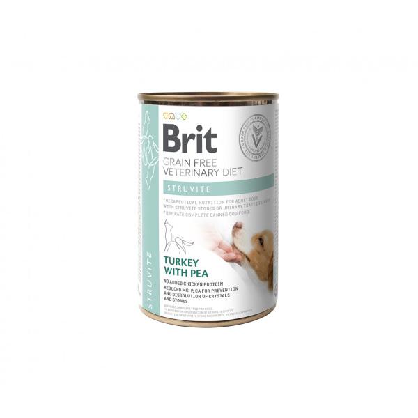 Brit GF Veterinary Diets konservuotas pašaras šunims Struvite 400 g