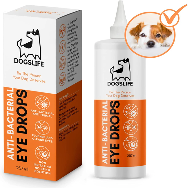 OURDOGSLIFE ANTI-BACTERIAL EYE DROPS-antibakteriniai akių lašai, 237 ml