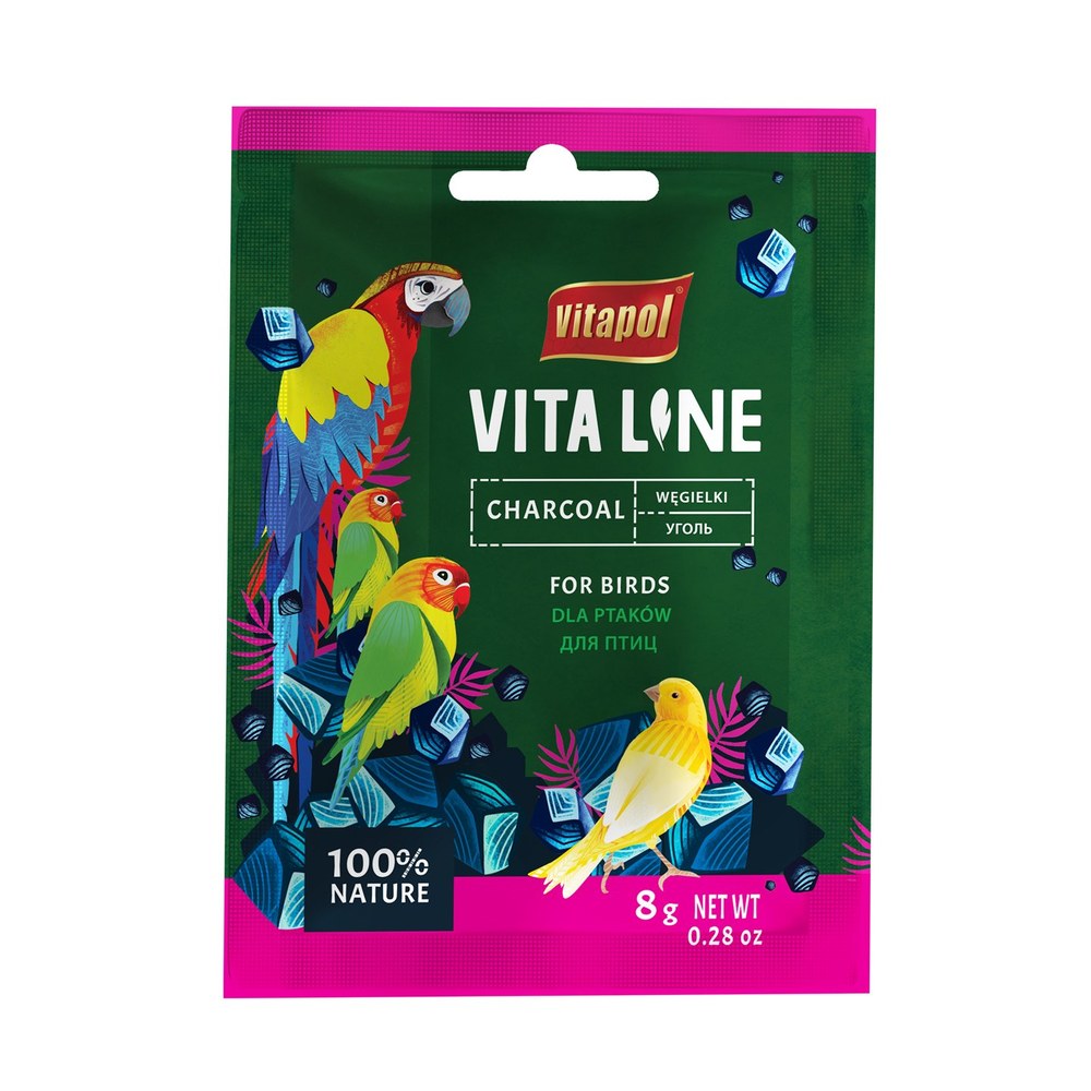 Vitapol VITALINE paukščiams anglis Carbone 8g