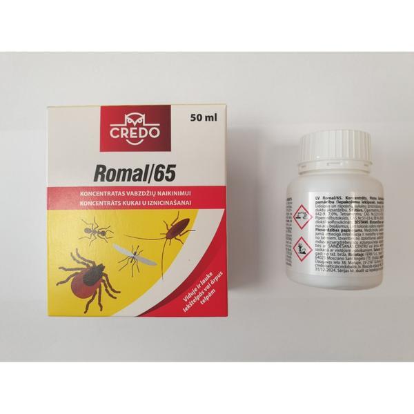Insekticidas ROMAL 65 nuo vabzdžių (koncentratas) 50ml