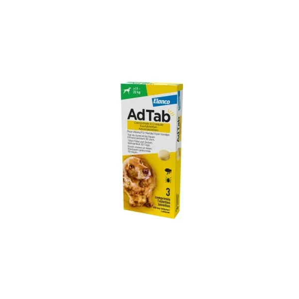 AdTab 11-22 kg kramtomosios tabletė šunims N1