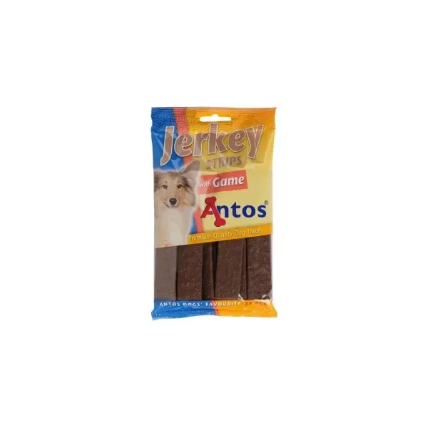 ANTOS Jerkey Strips Game 20vnt. plokštelės su žvėriena