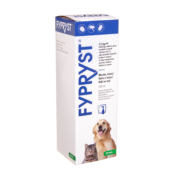 FYPRYST - odos purškalas nuo parazitų katėms ir šunims, 2,5 mg/ml
