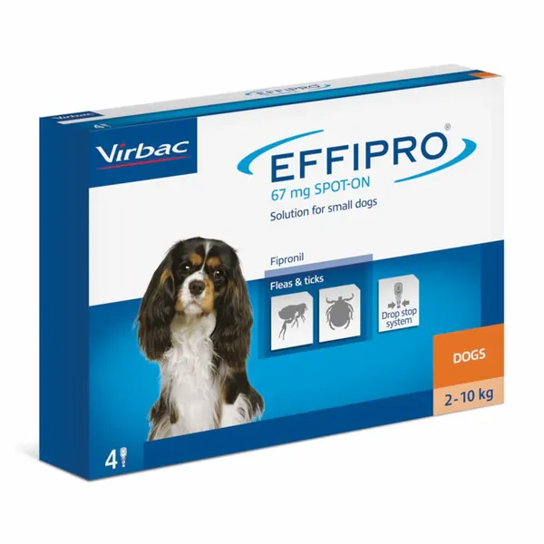 Virbac EFFIPRO 67mg užlašinamasis tirpalas šunims 2-10kg