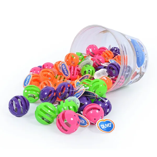 Barškantis plastmasinis kamuoliukas 4cm
