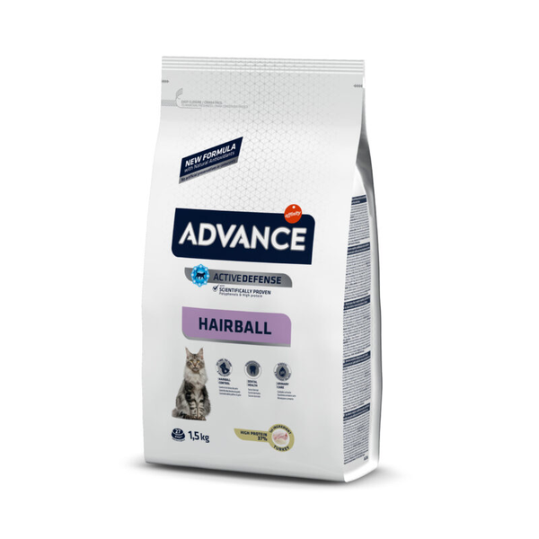 ADVANCE Hairball (kalakutiena, ryžiai) 1,5 kg