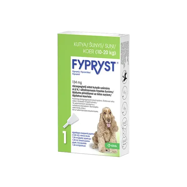 FYPRYST 134 mg užlašinamasis tirpalas šunims 10-20kg, 1N