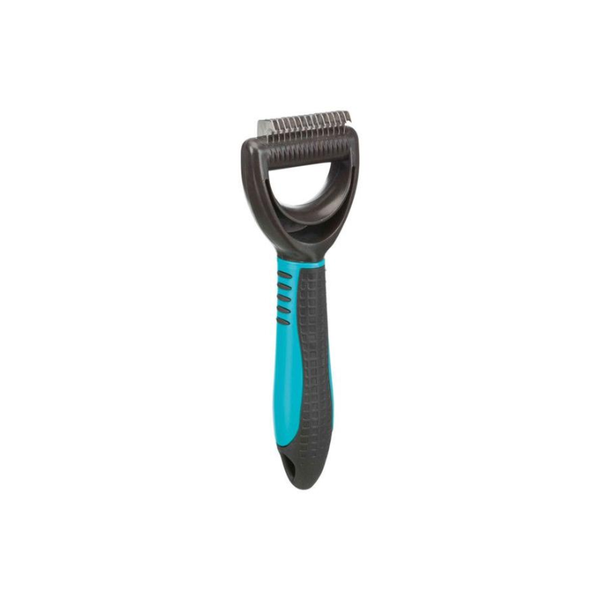 TRIXIE Fur detangler, Grėblys susivėlusiam kailiui, plastm.-metal., 6x18 cm