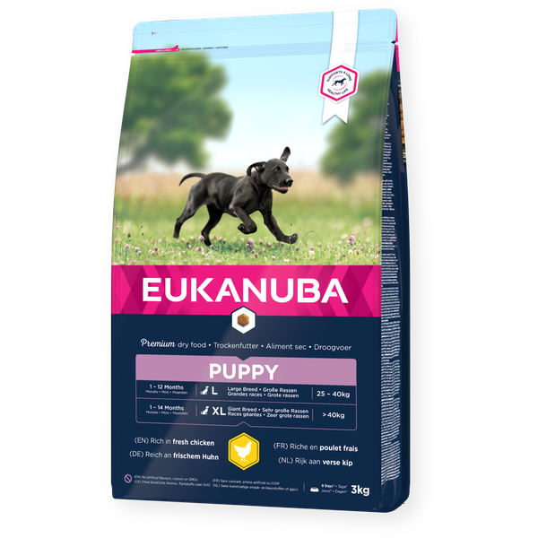EUKANUBA didelių veislių jauniems šuniukams