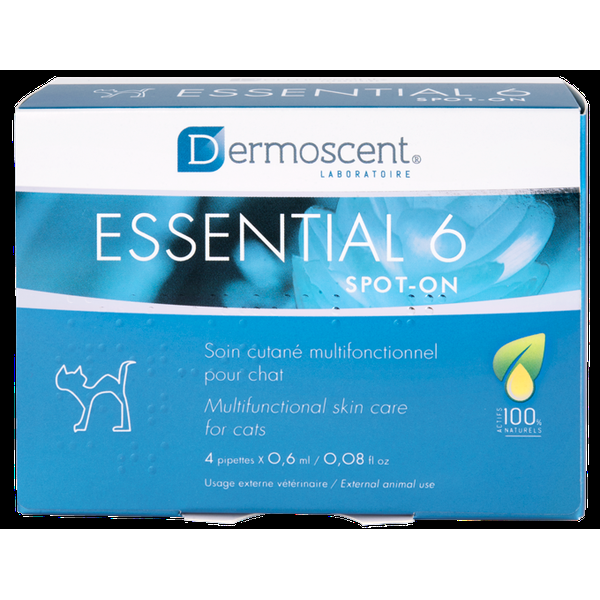 Dermoscent Essential 6 – lašai kačių odos ir kailio būklei gerinti 0,6ml N4
