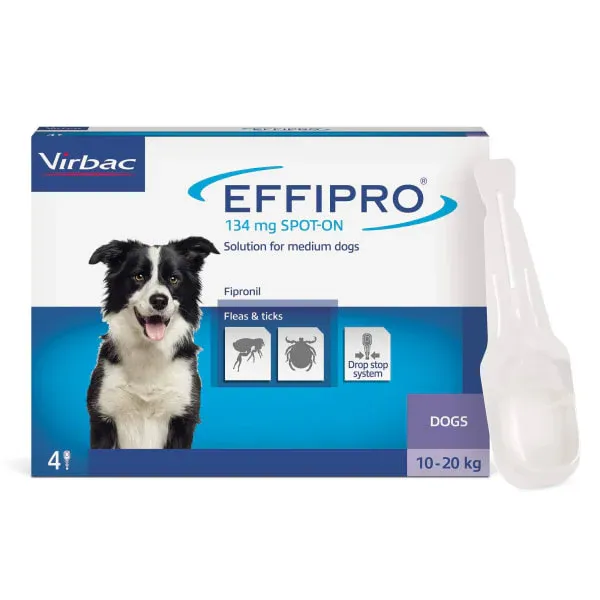 Virbac EFFIPRO 134mg užlašinamasis tirpalas šunims 10-20kg