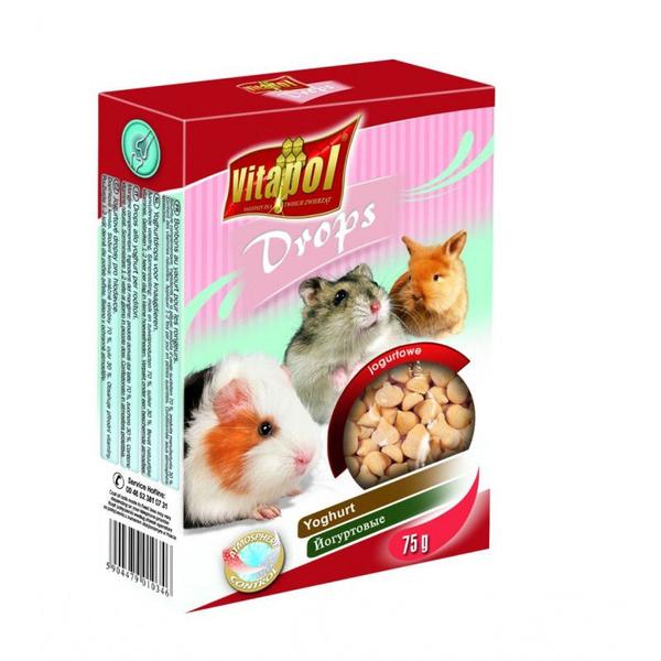 Vitapol Lašeliai graužikams - jogurtiniai 75g