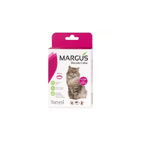 MARGUS antiparazitinis antkaklis katėms, 42cm