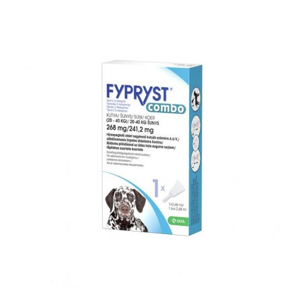 Fypryst Combo antiparazitinis užlašinamasis tirpalas 20-40kg