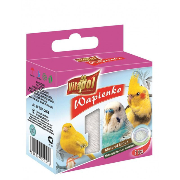 Vitapol Mineralinis akmuo paukščiams natūralus 35g 2vnt.