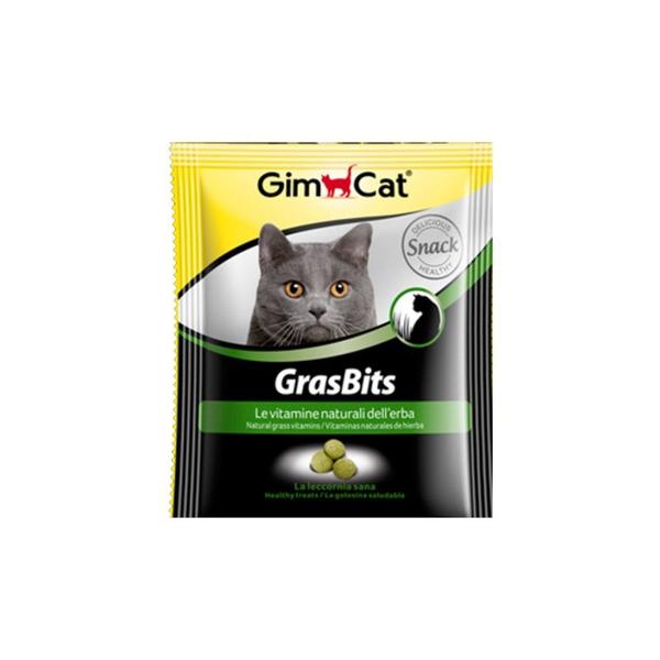 GimCat Grasbits skanėstai katėms su žole 15g