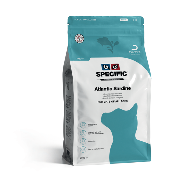 SPECIFIC FQD-F kasdieninis ėdalas sveikoms katėms su Atlanto sardinėmis 2kg