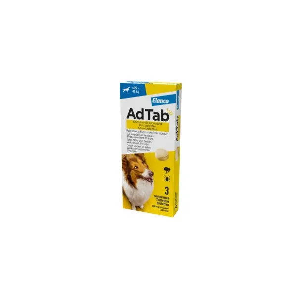 AdTab 22-45 kg kramtomosios tabletė šunims N1